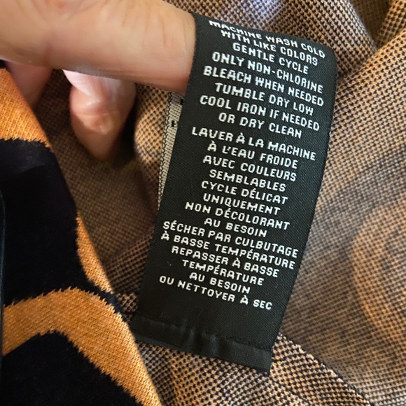 Premise orange & navy midi pencil skirt - NWT - size 10 - Picture 11 of 12